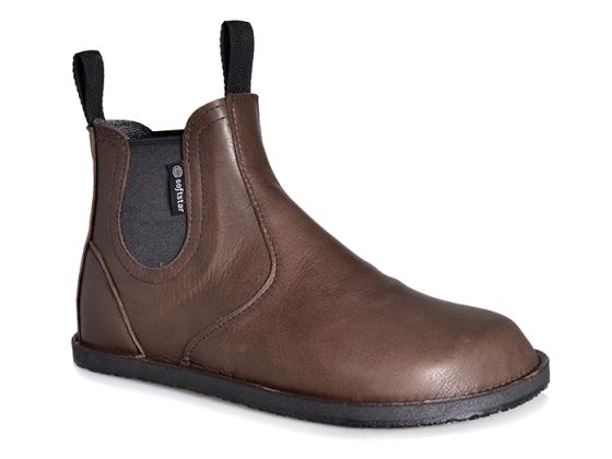 Brown Leather Barefoot Chelsea Boot